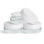 Glass Containers with White Lids