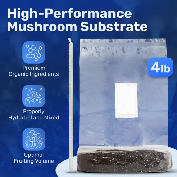 Sterilized Substrate Bag - 4lb Fruiting Bag - Image 2